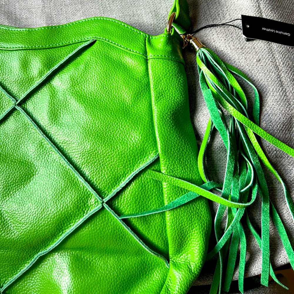 New with tags, never used Nyla Noor leather handbag.